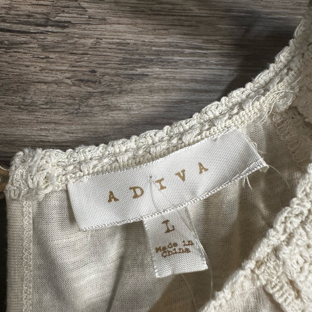 Adiva Cream Lace Sleeve Blouse - Picture 6 of 6